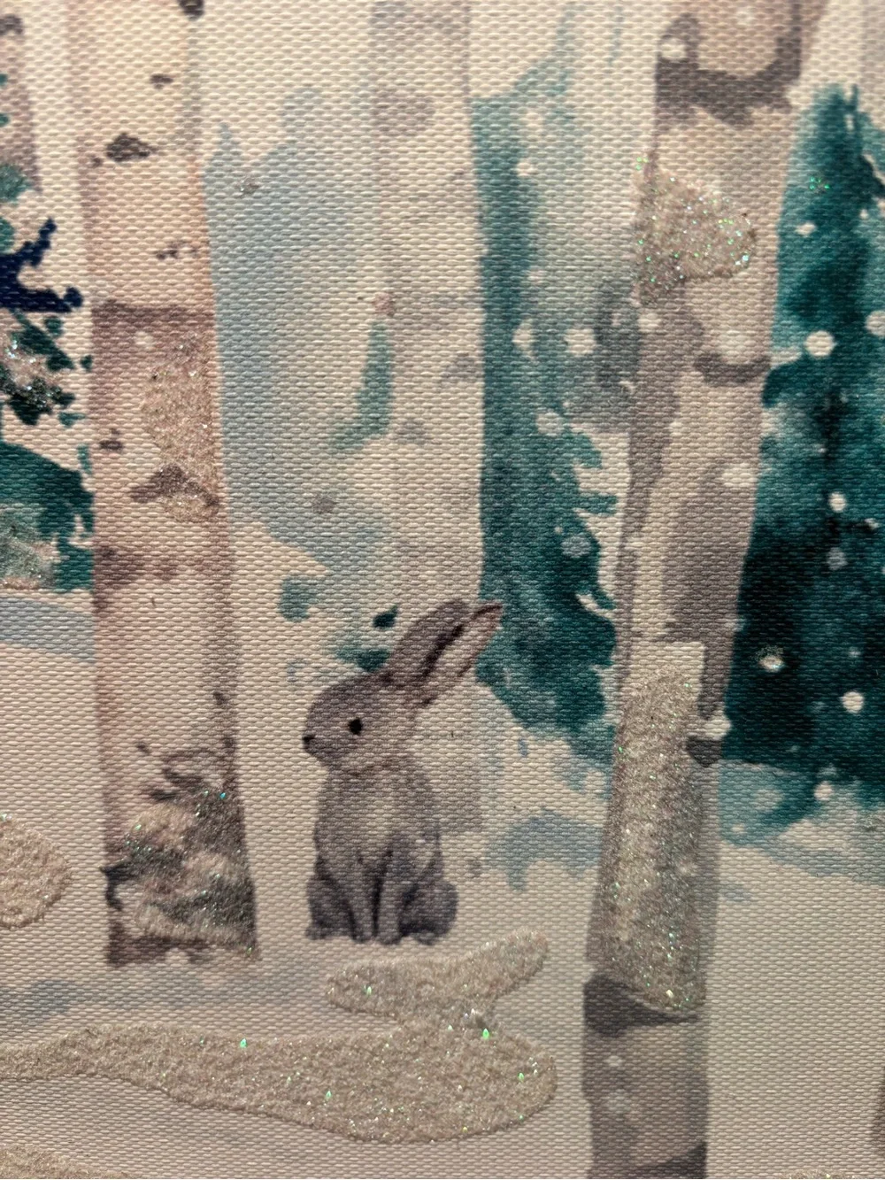 Clementine Paper Inc. Winter Holiday Deer Canvas Wall Art. 11” x 14” x 1.75.”
